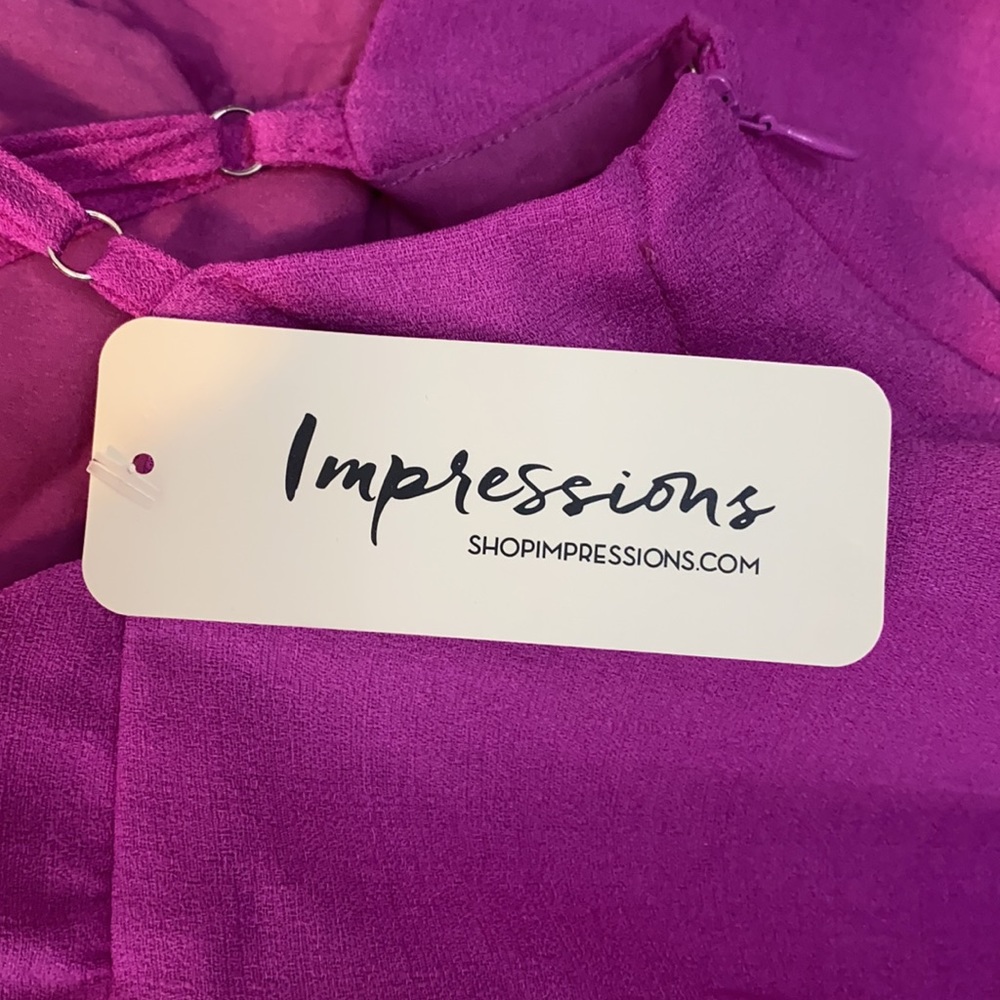 Fuchsia Ruffled Romper - Picture 3 of 3
